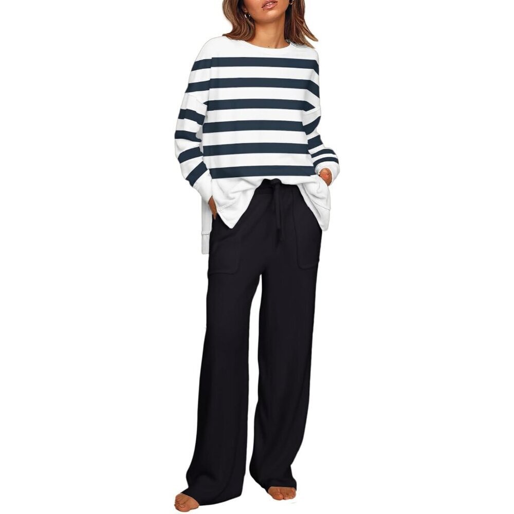 Women’s 2Pc Lounge Set Polyester Cotton Large Comfortable Versatile